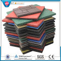 Colorful Rubber Paver Tile Made From 100% SBR